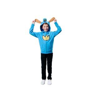 Dog Man -  Emblem Boy's Blue Long Sleeve Cosplay Zip- Blue